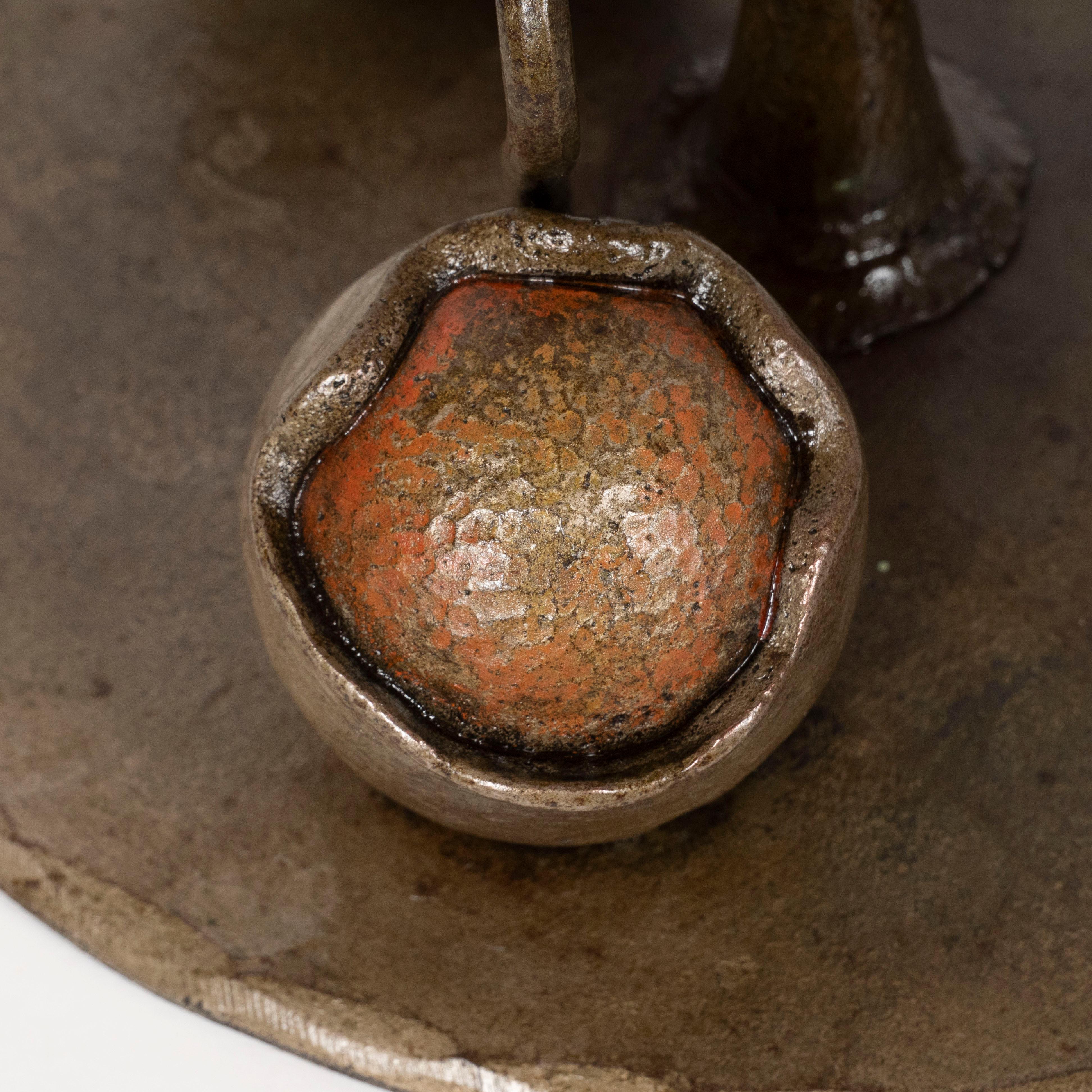 Art Nouveau Bronze Standing Ash Tray with Foliate Motifs Signed by Tiffany 6