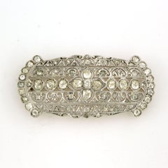 Spilla ART NOUVEAU con diamanti old mine e rose cut fino a 3,50ct in oro 18k