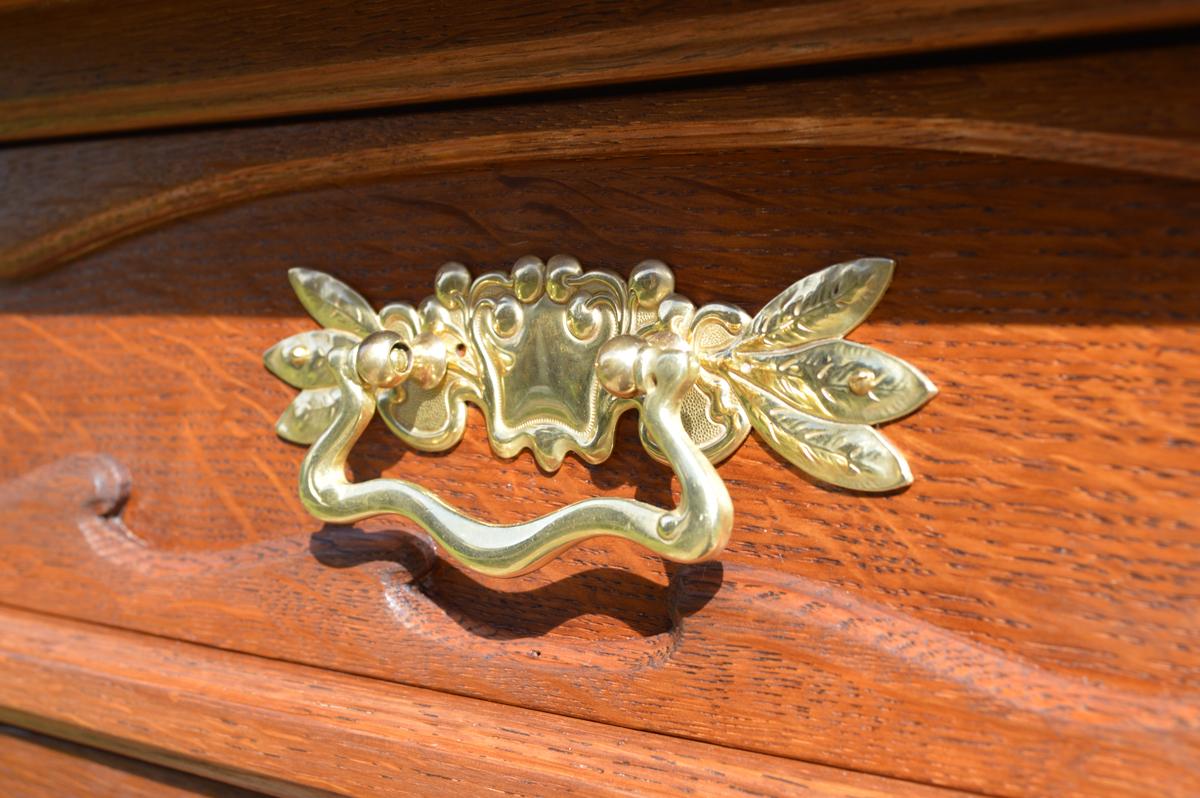 Art Nouveau Buffet in Carved Chestnut Wood by Edouard Diot, circa 1900 10