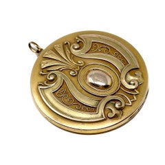 Art Nouveau c.1900 Gold Filled Antique Statement Locket