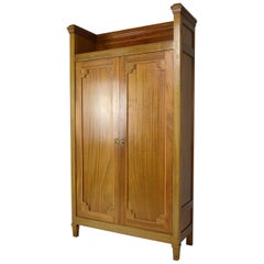 Art Nouveau Cabinet / Bookcase / Wardrobe in Mahogany, circa 1910