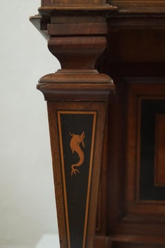 Art Nouveau Cabinet in Mahogany by Hans J Holm, Denmark C.1870-1890.