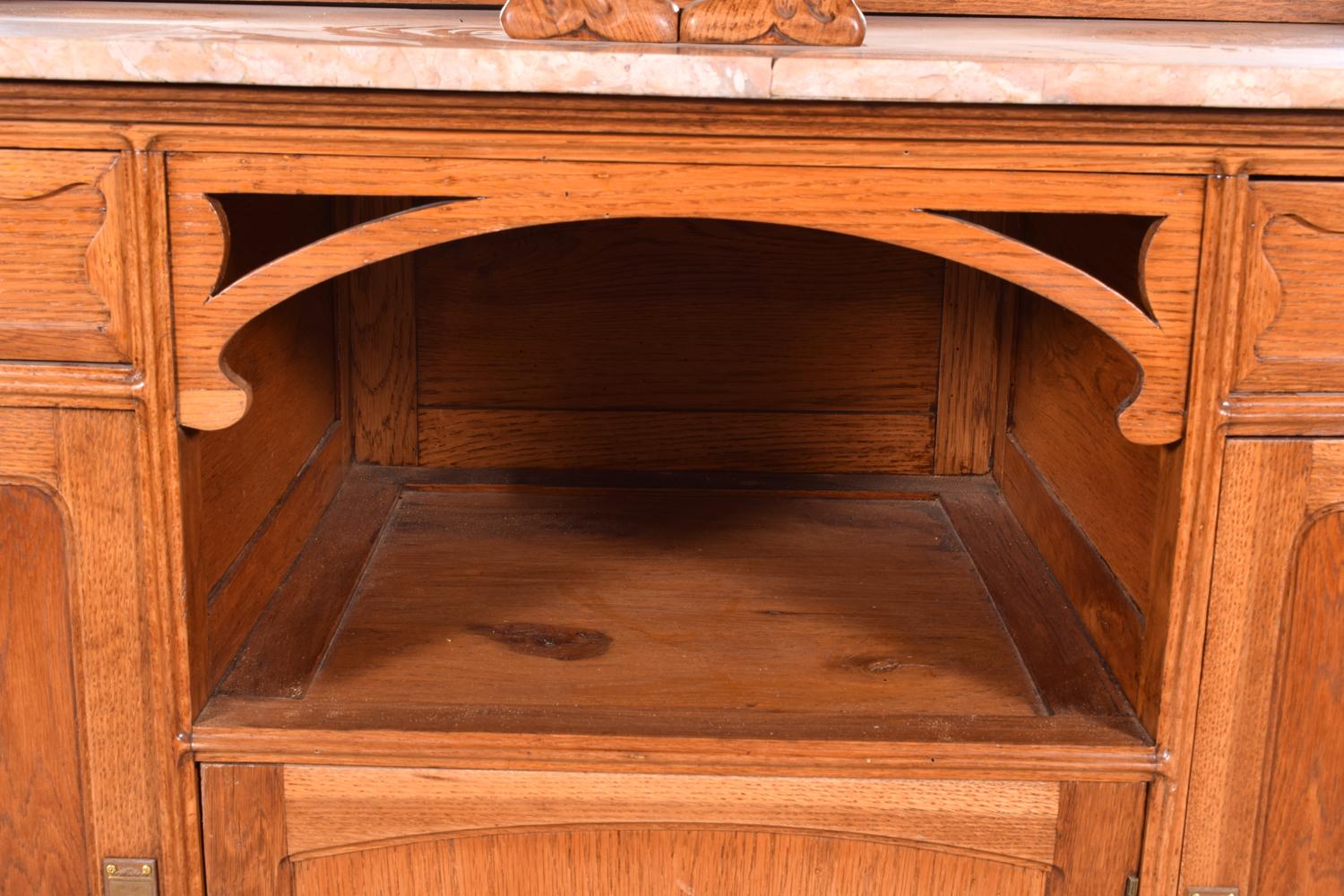Art Nouveau Cabinet in Oak 7
