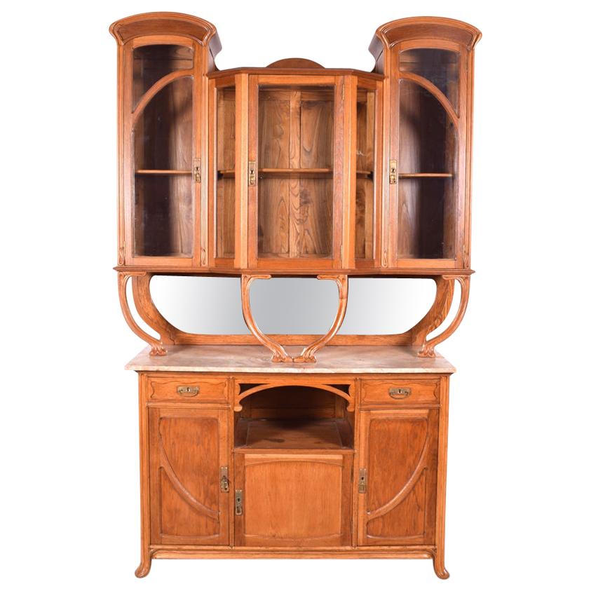 Art Nouveau Cabinet in Oak