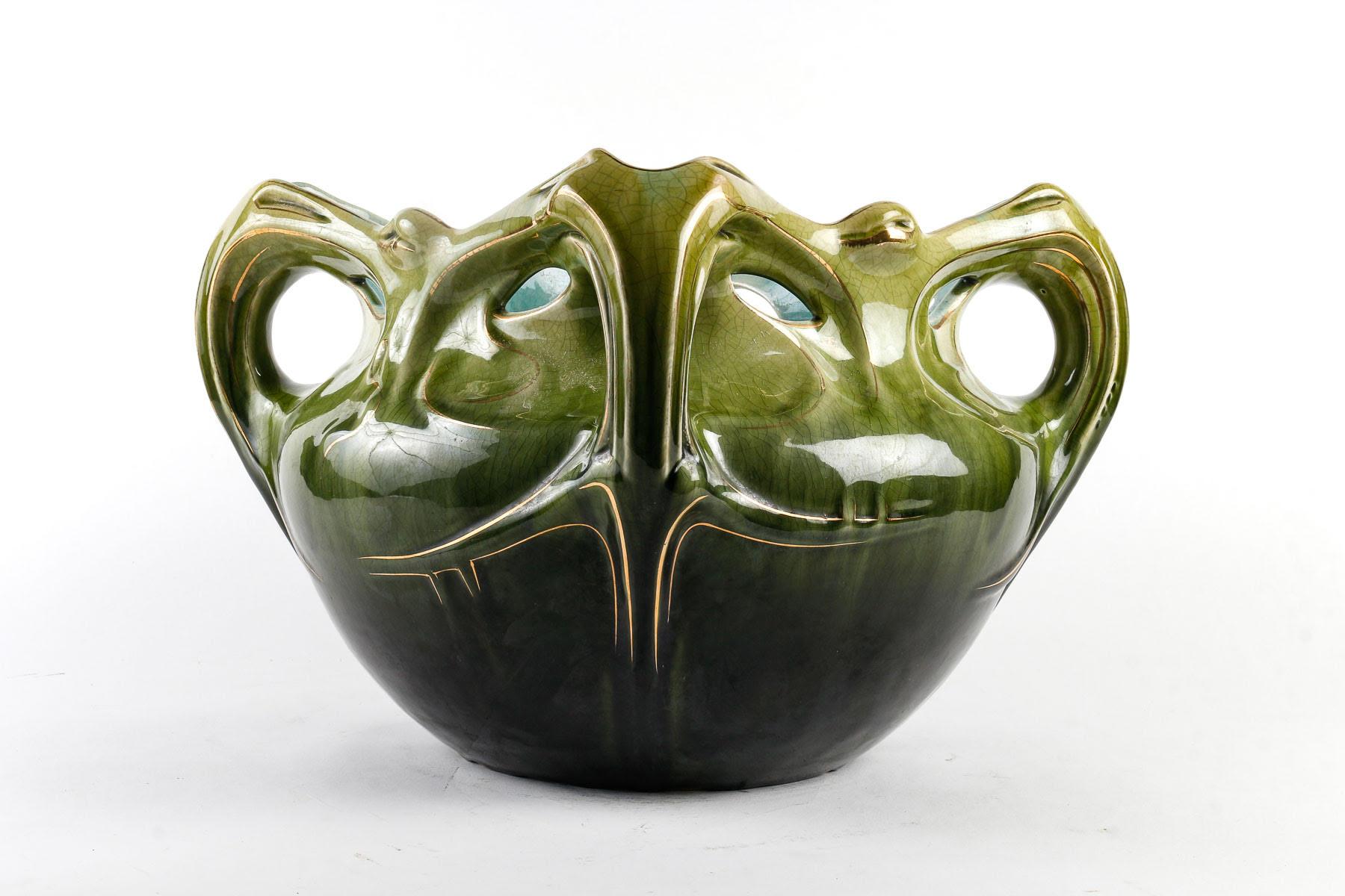 20th Century Art Nouveau cache pot, 1950-1960.