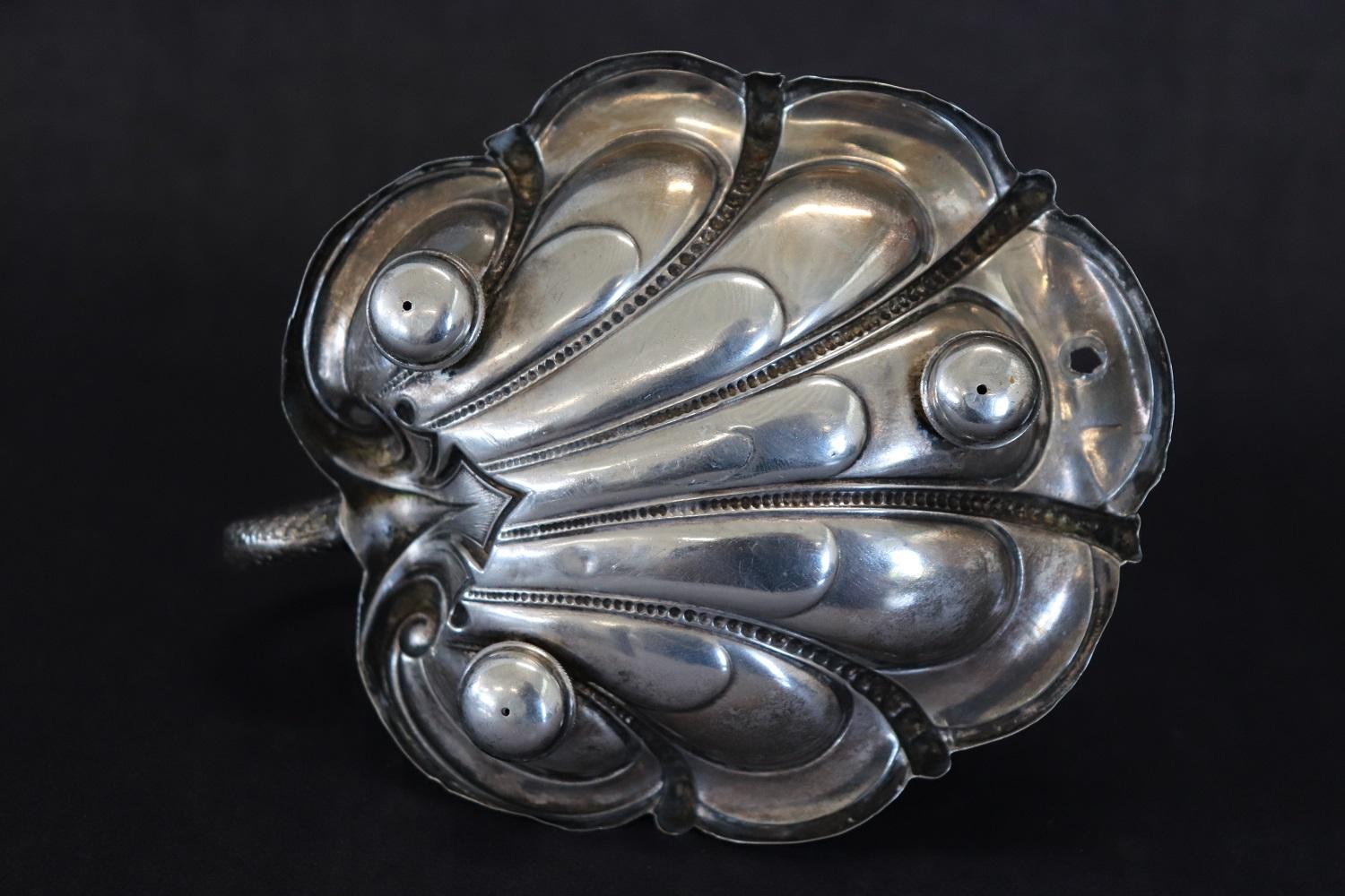 Art Nouveau Candle Holder in 800 Sterlign Silver by Wilhelm Binder For Sale 1