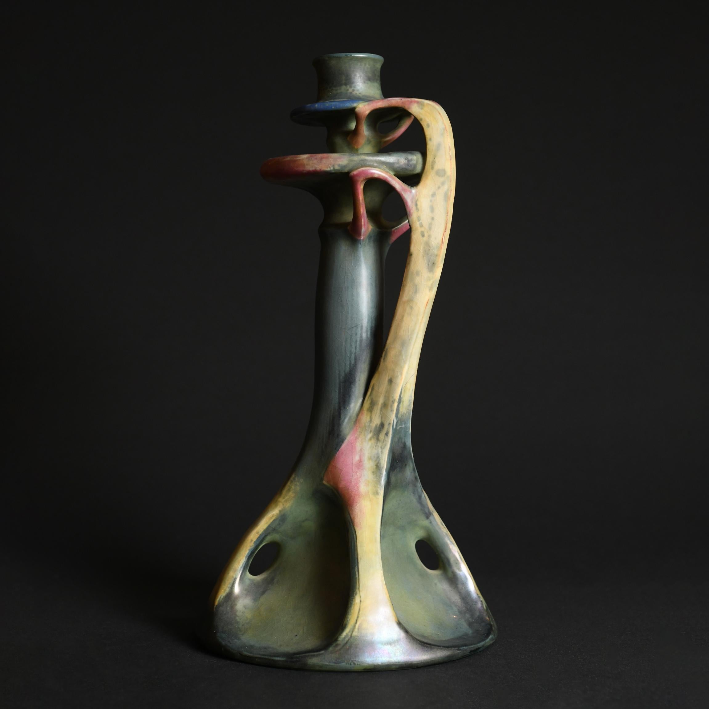 Amphora: Begun in 1892 in Turn, Bohemia as a manufacturer of artistic porcelain, Amphora was the result of a partnership between members of an extended family, Riessner, Stellmacher and Kessel. The firm quickly rose in prominence and, by 1896, it