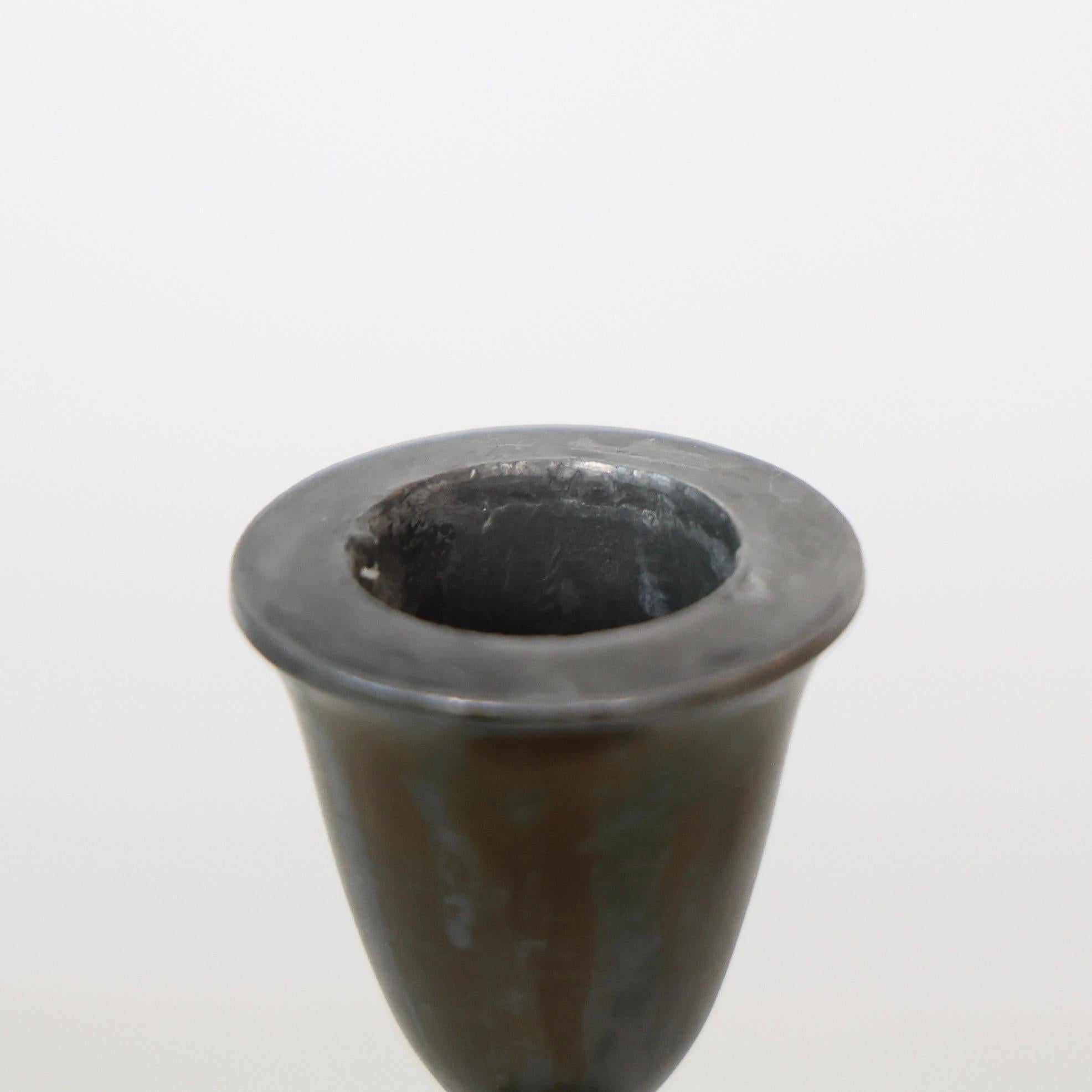 Art Nouveau Candlesticks by Just Andersen, 1920s, Denmark For Sale 1