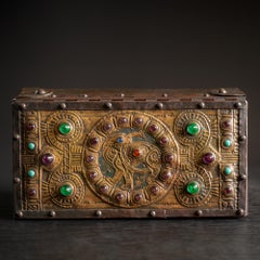 Art Nouveau Canine Repoussé Box by Alfred Daguet