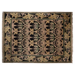 Art Nouveau Carpet in the Style of William Morris, America circa 21st Century