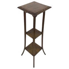 Art Nouveau Carved Wood Pedestal / Plant Stand