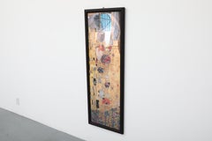 Cornice in legno intagliato Art Carved con stampa di "Il bacio" di Klimt
