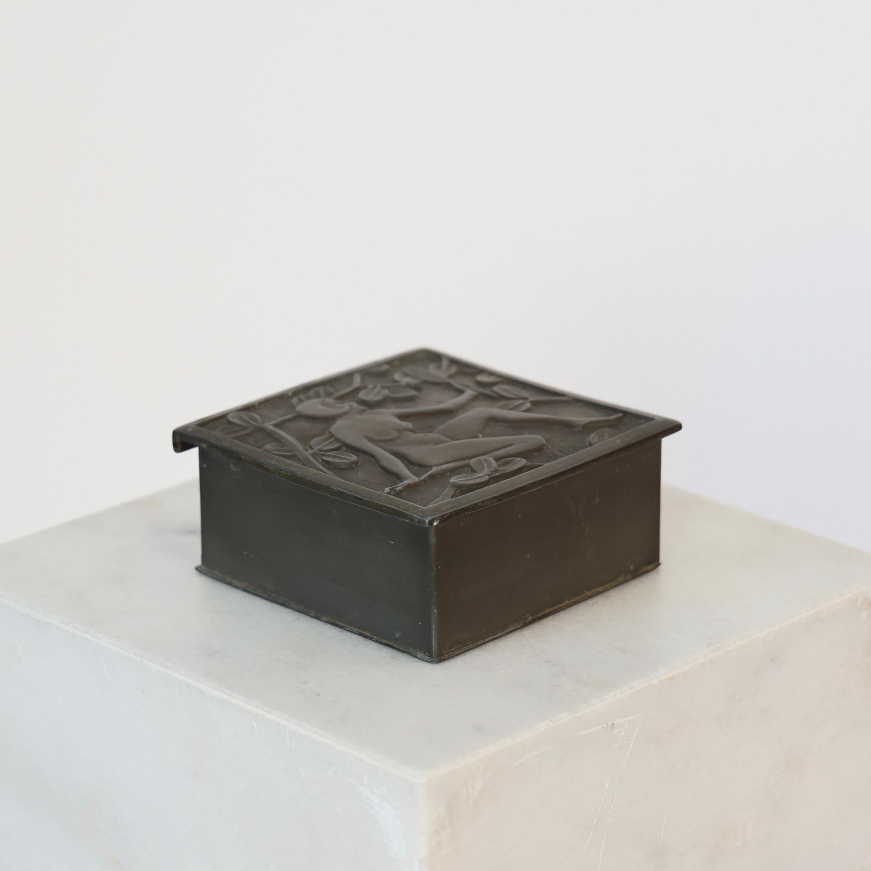 Art Nouveau Casket by Nils Dam Rasmussen, 1920s, Denmark For Sale 3