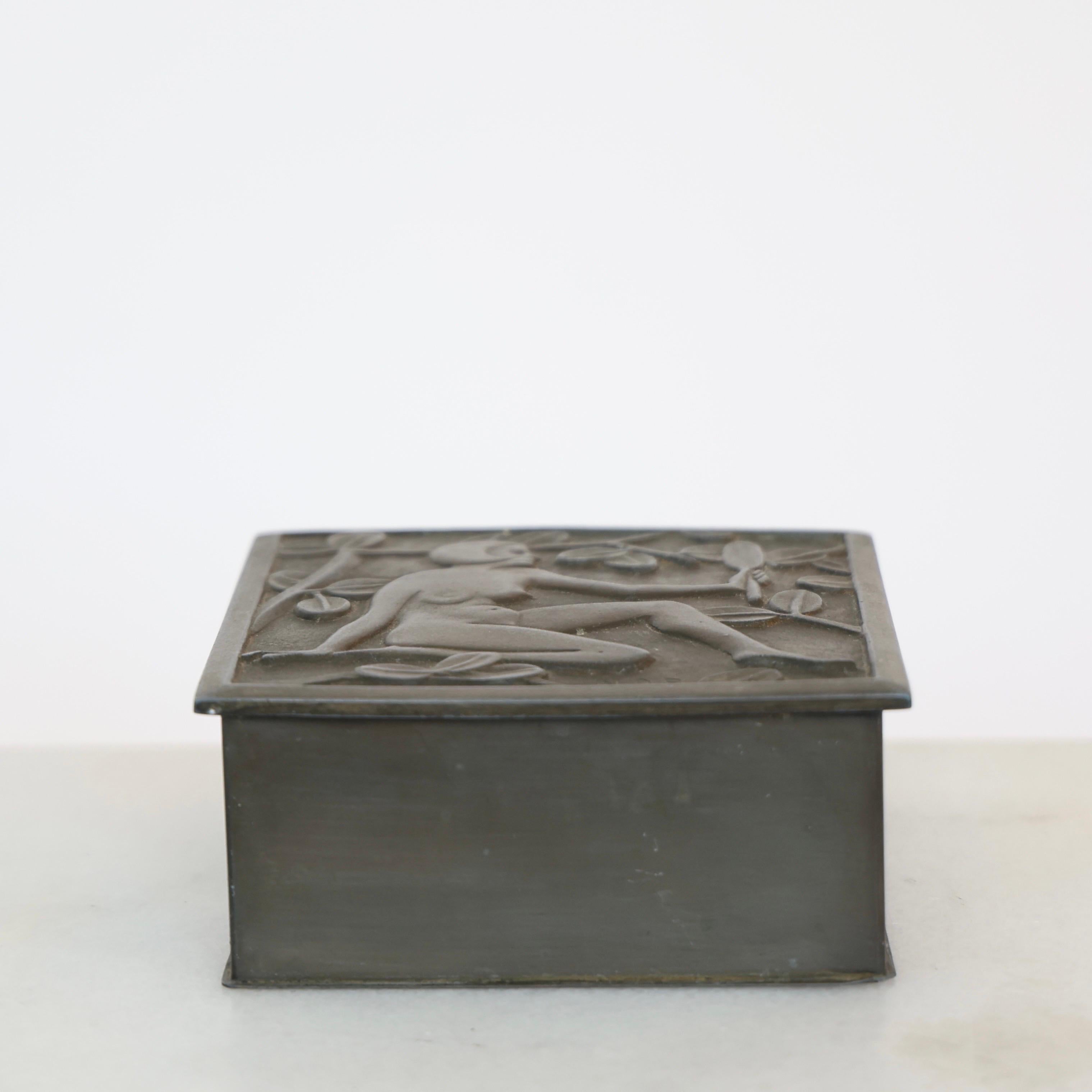 European Art Nouveau Casket by Nils Dam Rasmussen, 1920s, Denmark For Sale