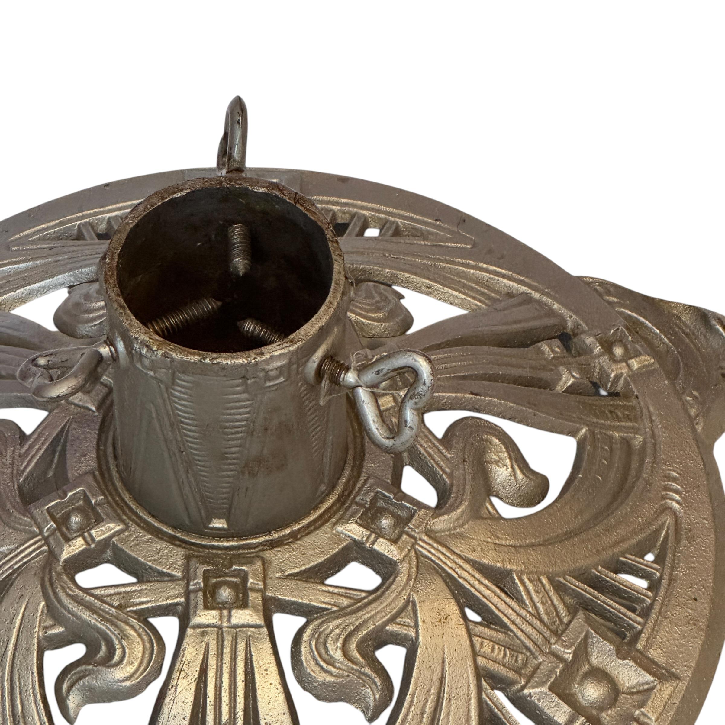 Art Nouveau Cast Iron Christmas Tree Stand, Vintage, German, 1910s For Sale 1