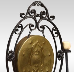 Art Nouveau cast Iron dinner gong