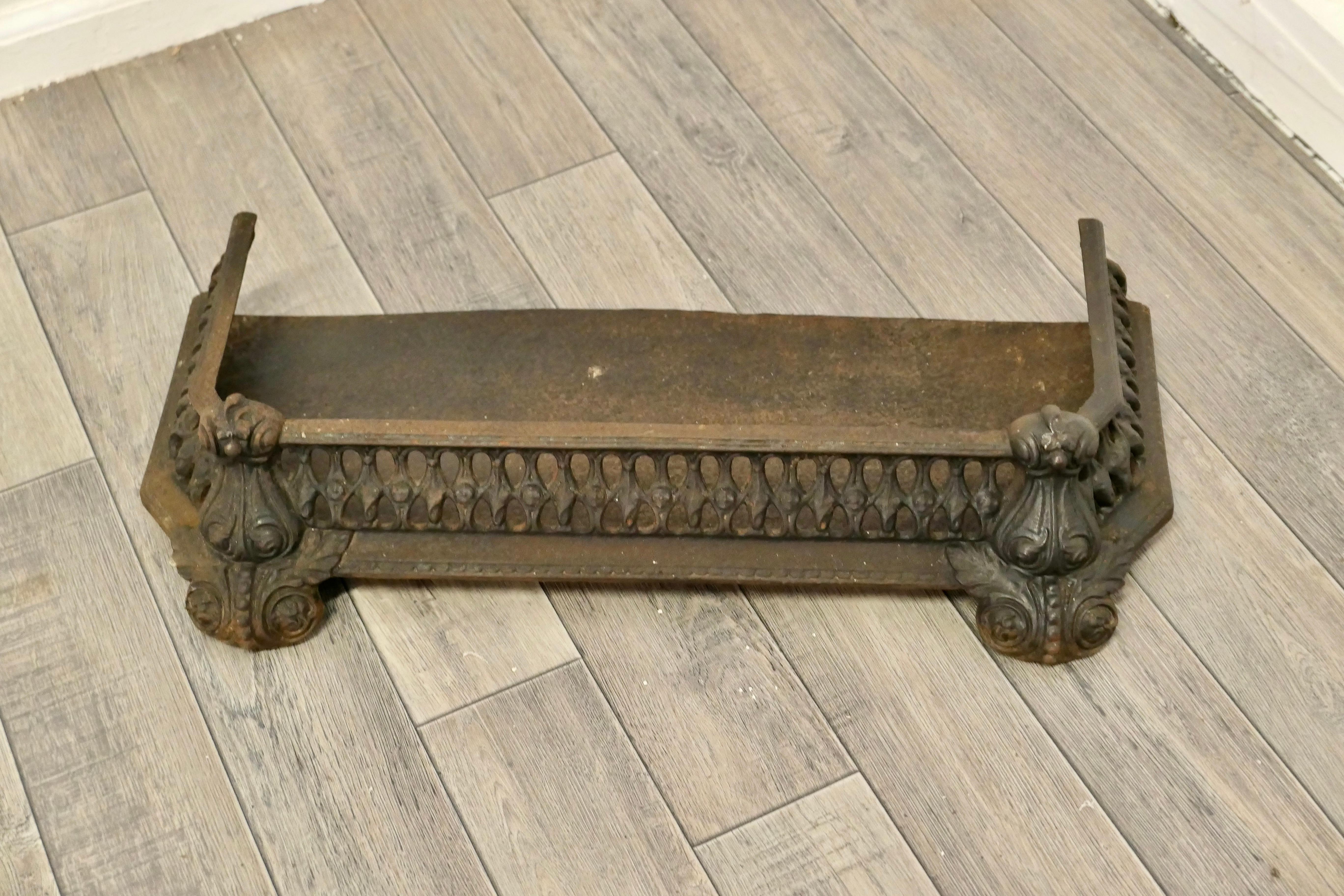 Art nouveau Grille de défense ou grille pour chien en fonte Art Nouveau en vente