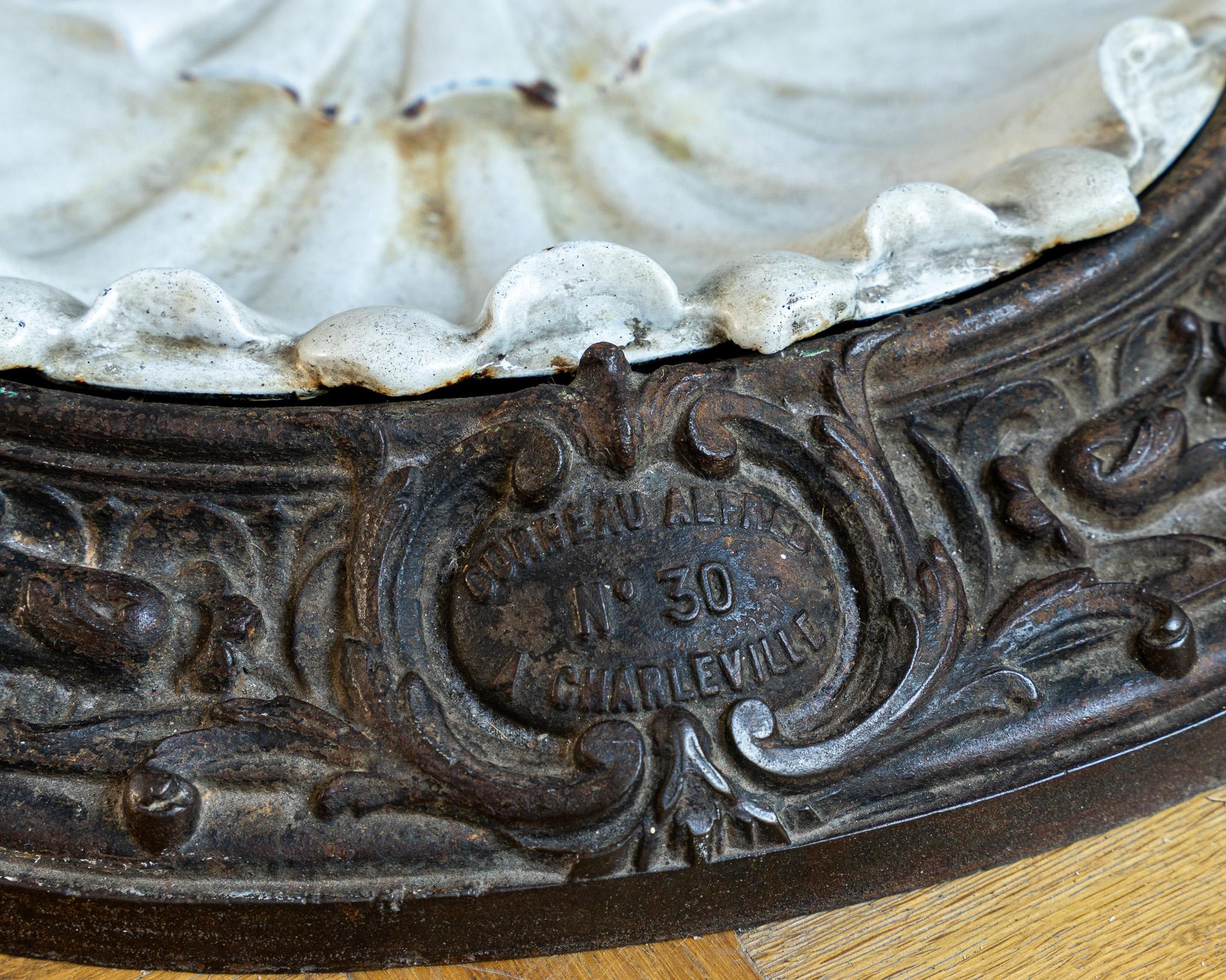 Art Nouveau Cast Iron Hall Tree (Model No. 30) by Corneau Frères For Sale 4