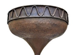 Plafonnier Art Nouveau en fer forgé attr. GOBERG / Hugo Berger