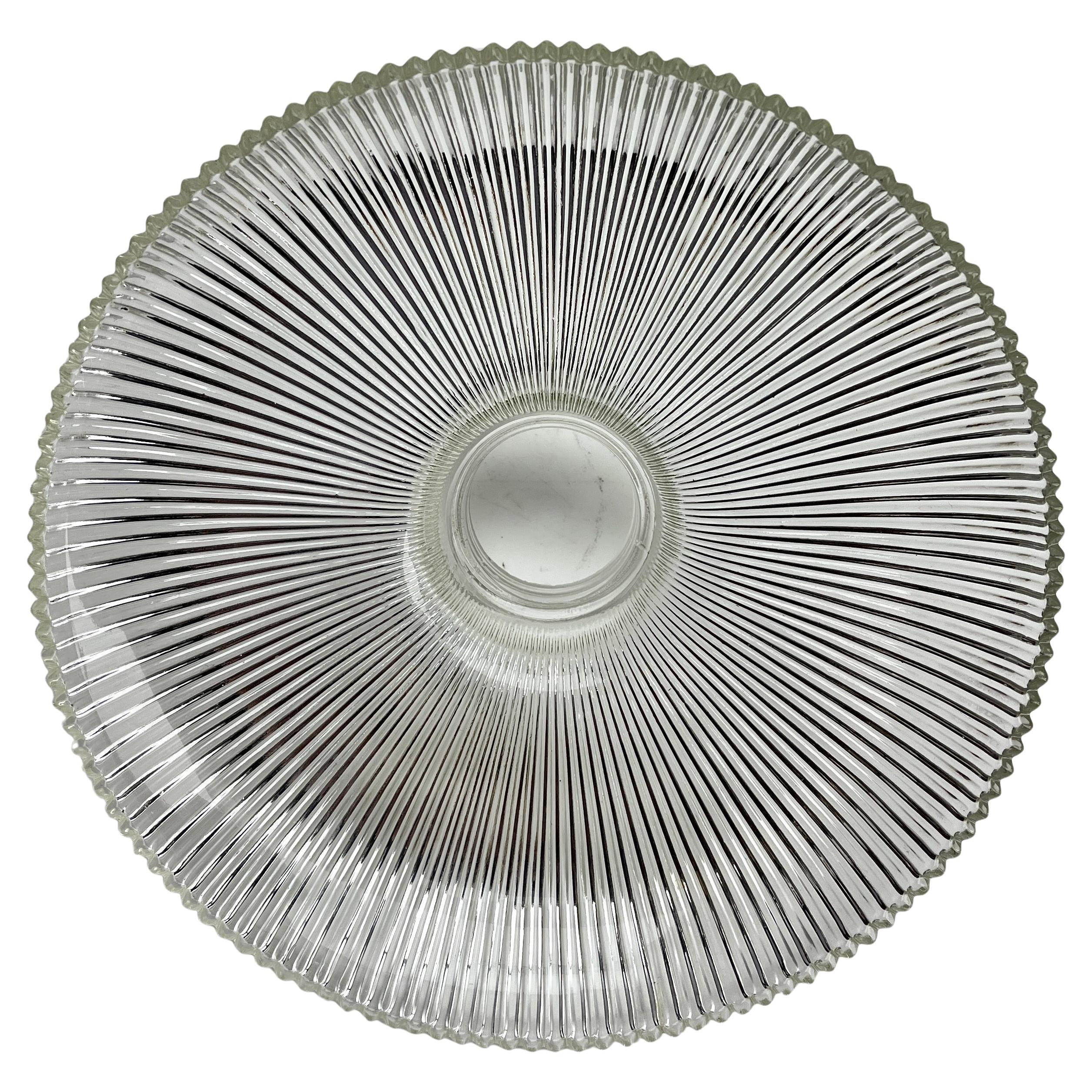 Art Nouveau Ceiling Lamp, Scailmont Belgium Glass Shade, 1930s For Sale 4