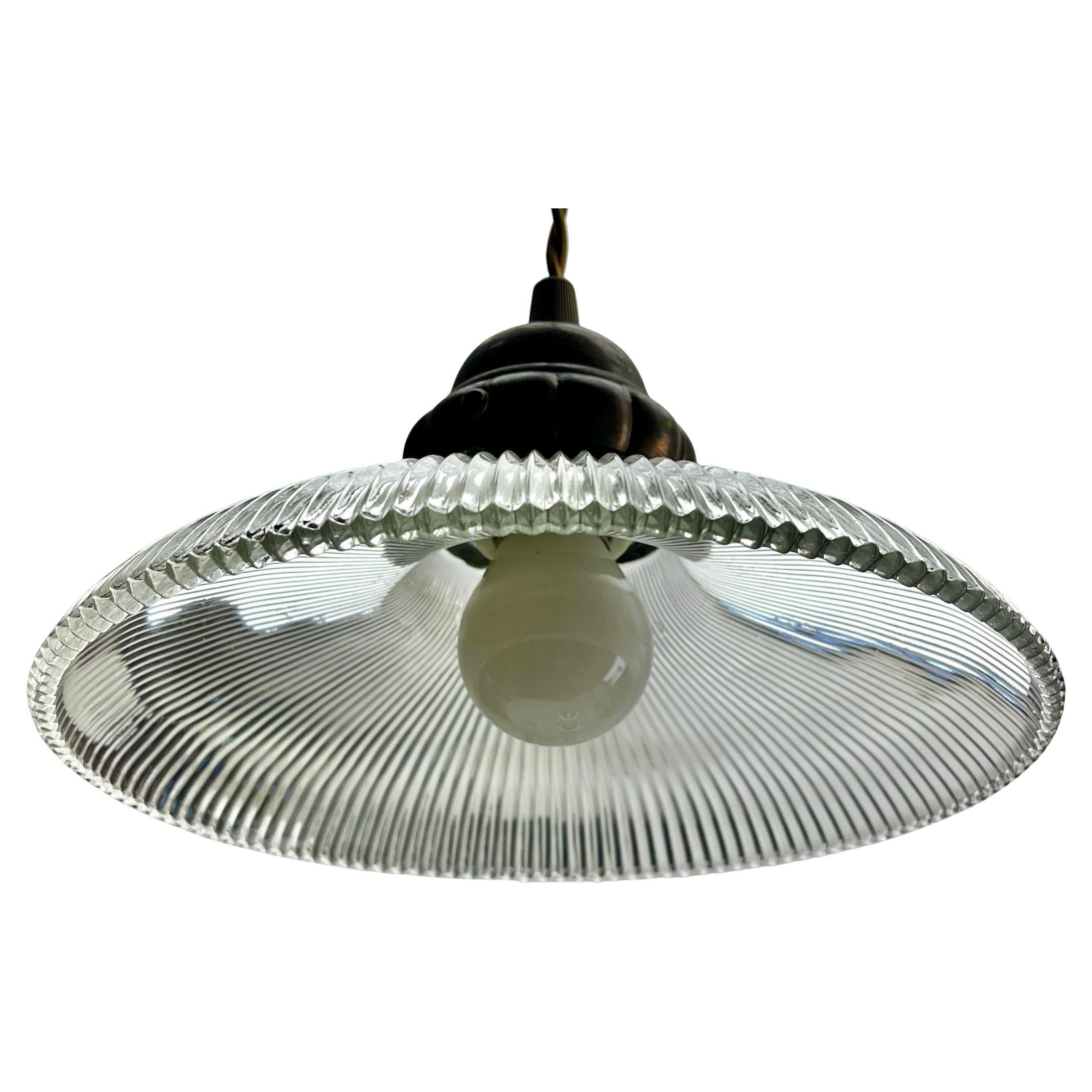 Art Glass Art Nouveau Ceiling Lamp, Scailmont Belgium Glass Shade, 1930s For Sale