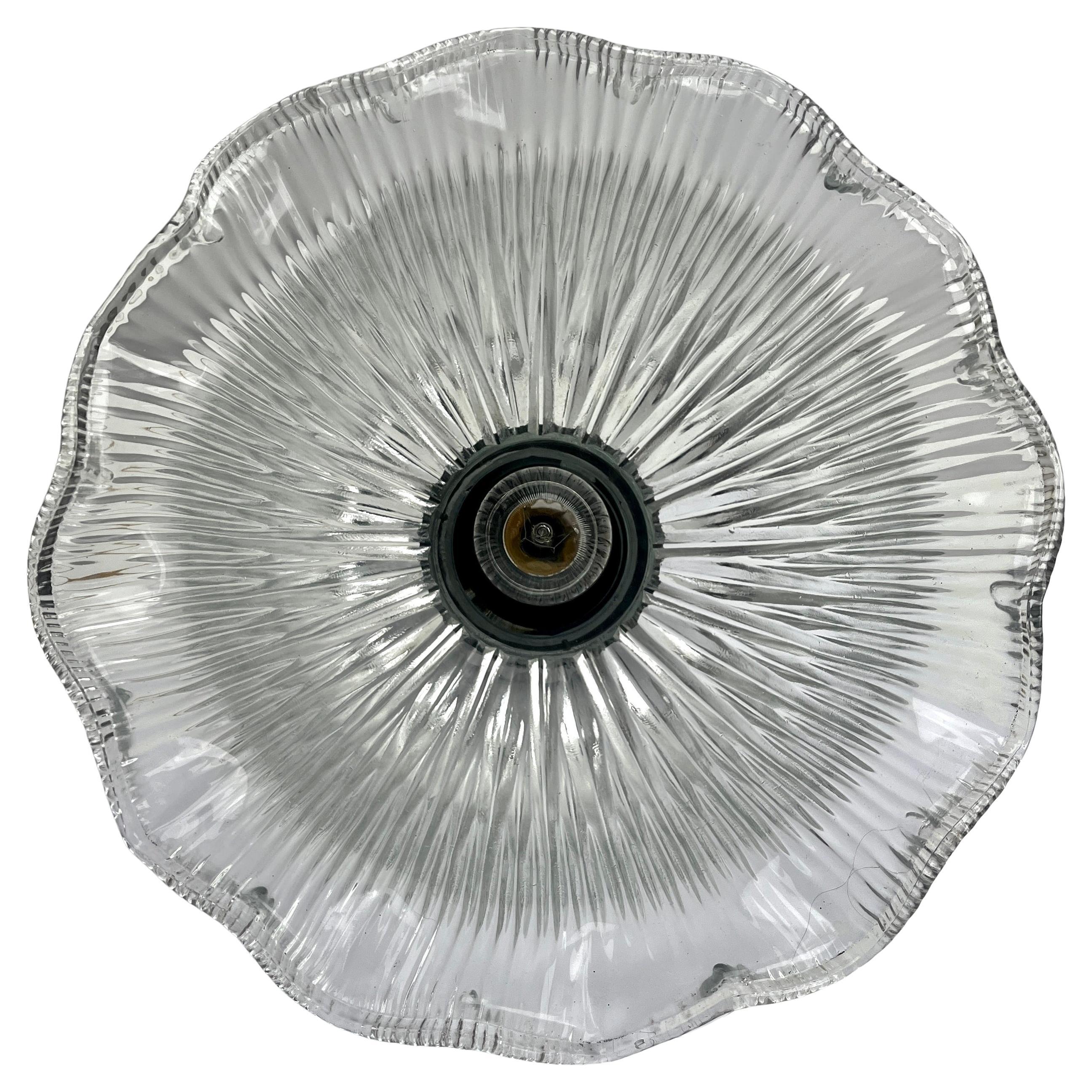 Art Glass Art Nouveau Ceiling Lamps Set of 4 Scailmont Belgium Glass Shades, 1930s For Sale