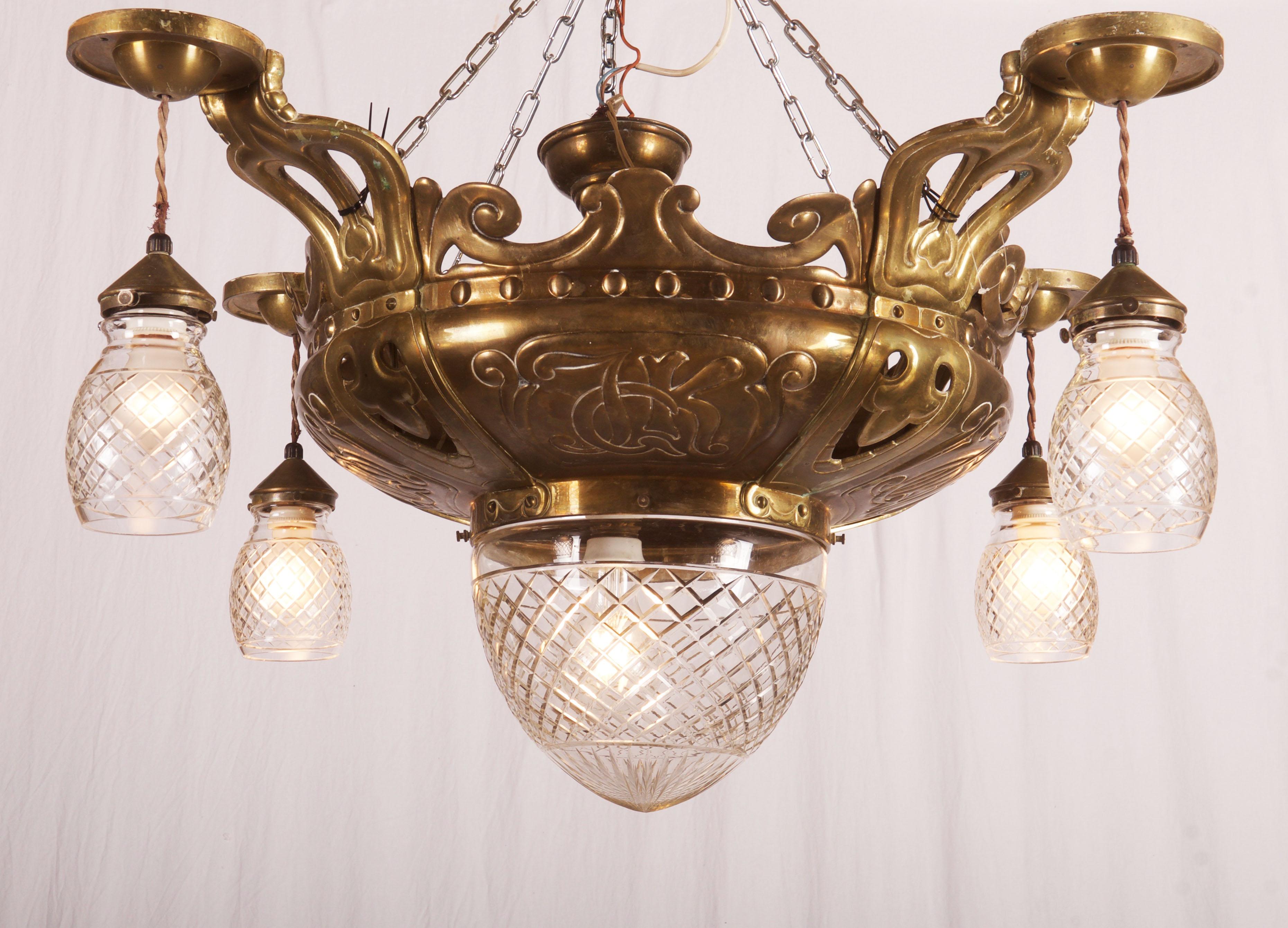 Art Nouveau Ceiling Lights Flush Mounth Lamp 2