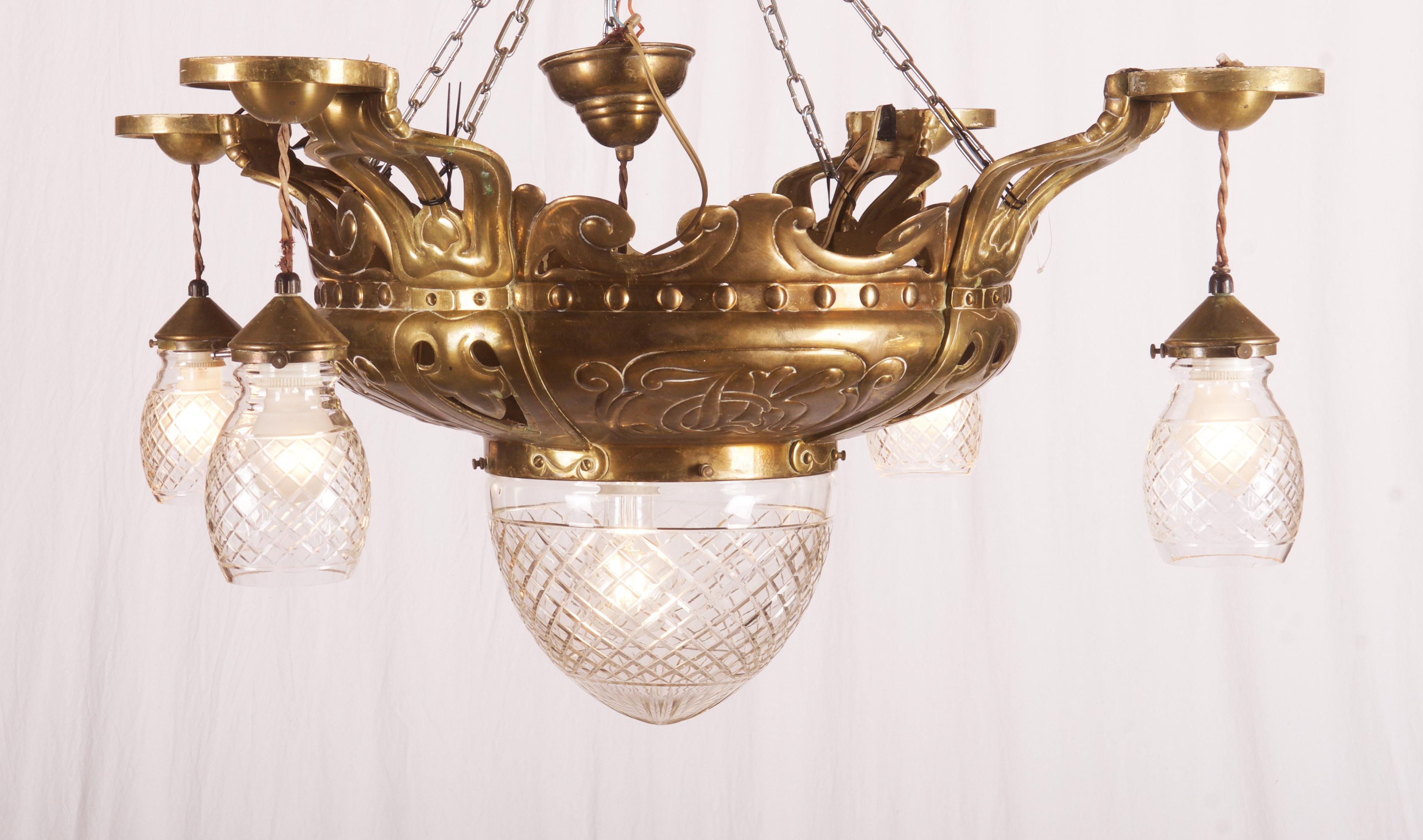 Art Nouveau Ceiling Lights Flush Mounth Lamp 3