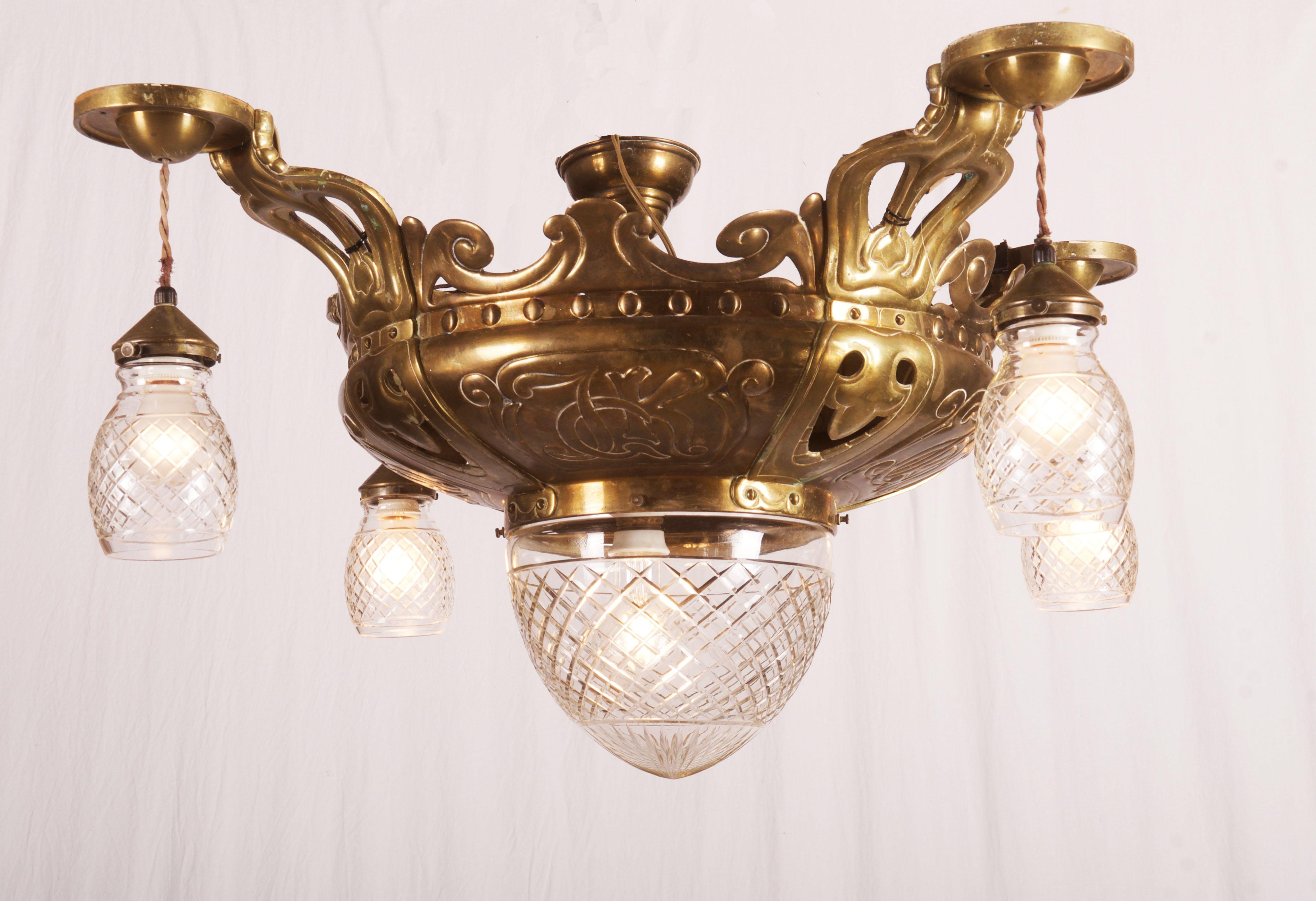 Art Nouveau Ceiling Lights Flush Mounth Lamp 5