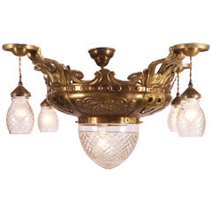 Antique Art Nouveau Ceiling Lights Flush Mounth Lamp