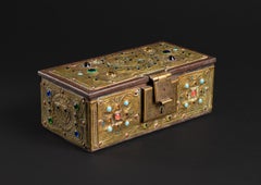 Art Nouveau Celtic Creature Repoussé Box by Alfred Daguet