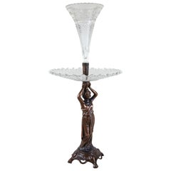 Art Nouveau Centerpiece with Glass Plate
Vase, Austria, circa 1910 Art Nouveau Centerpiece with Glass Plate
Vase, Austria, circa 1910