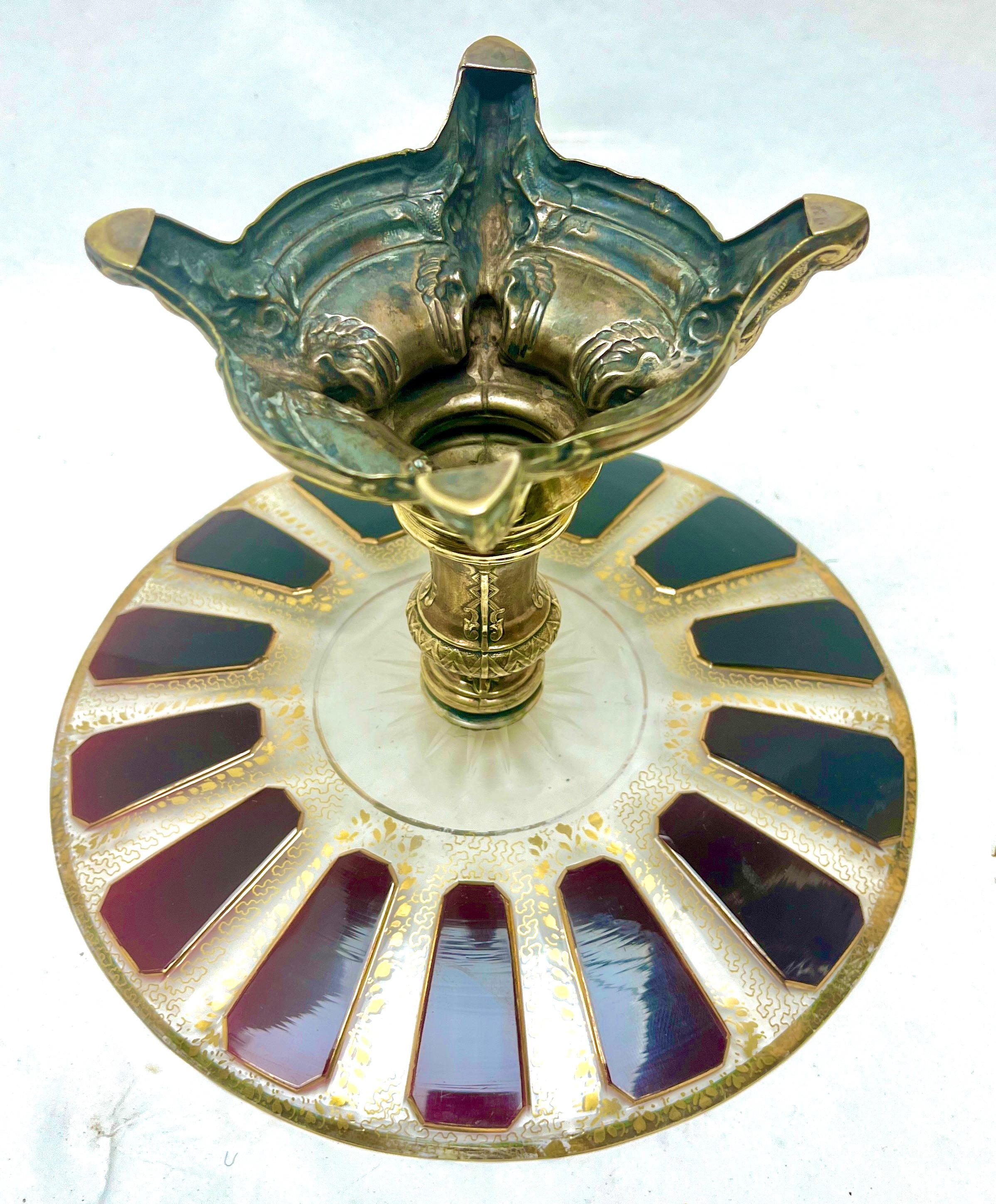 Art Nouveau Centrepiece Attributed to Kayser in Germany, circa 1900 For Sale 2