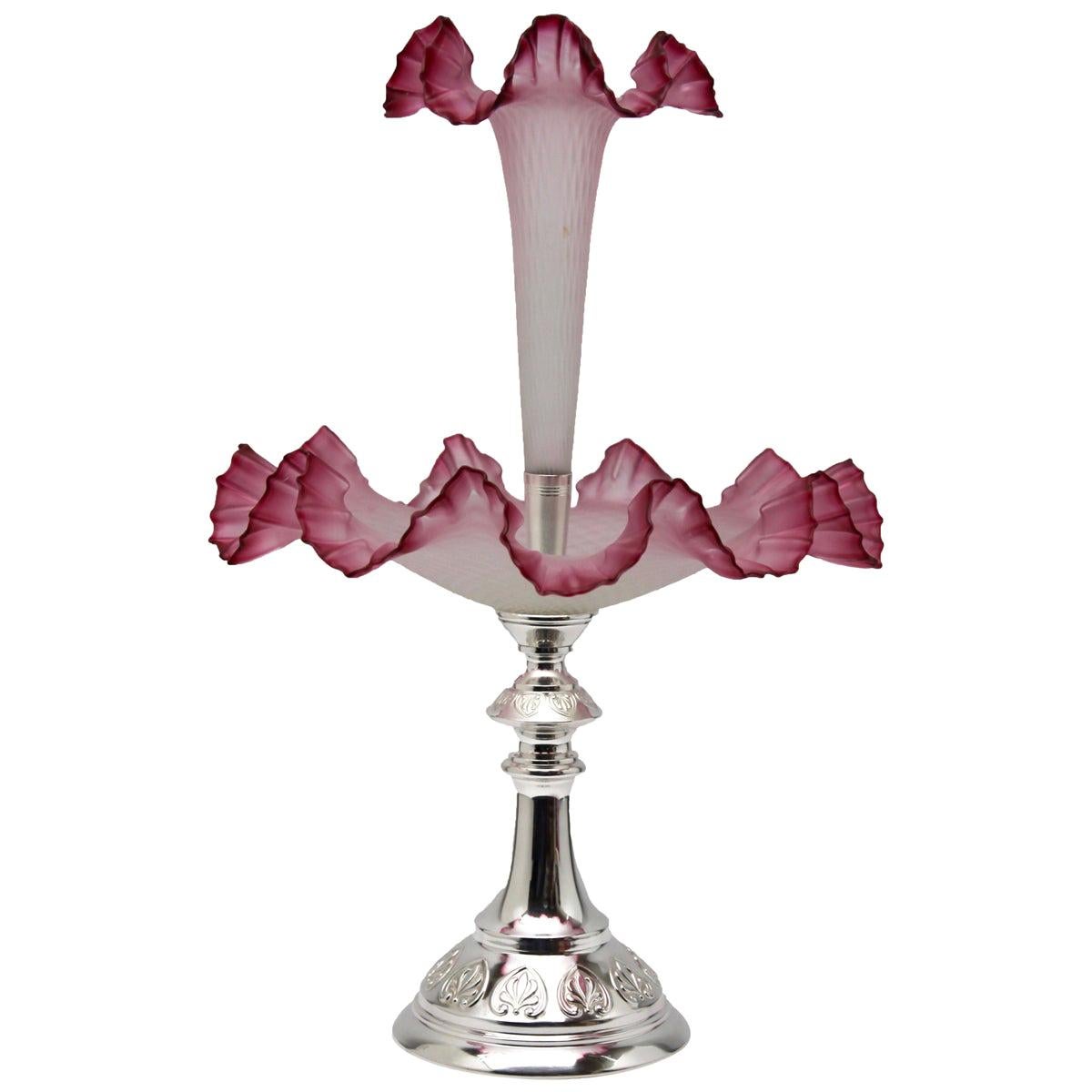 Art Nouveau Centrepiece Attributed to Kayser in Germany, circa 1900