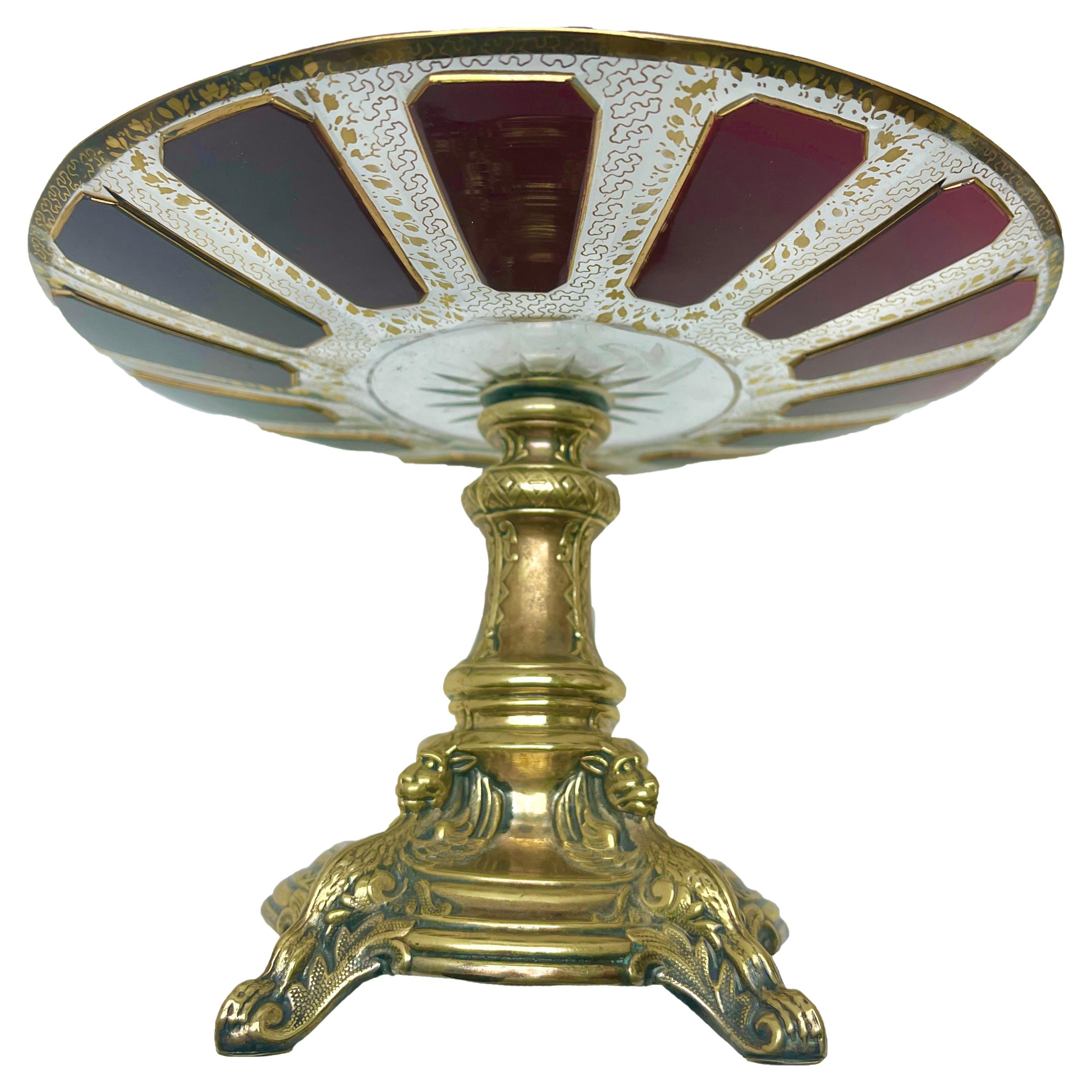 Centre de table Art nouveau attribué à Kayser en Allemagne, vers 1900