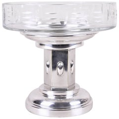 Art Nouveau Centrepiece Glass Bowl, Austria, circa 1915