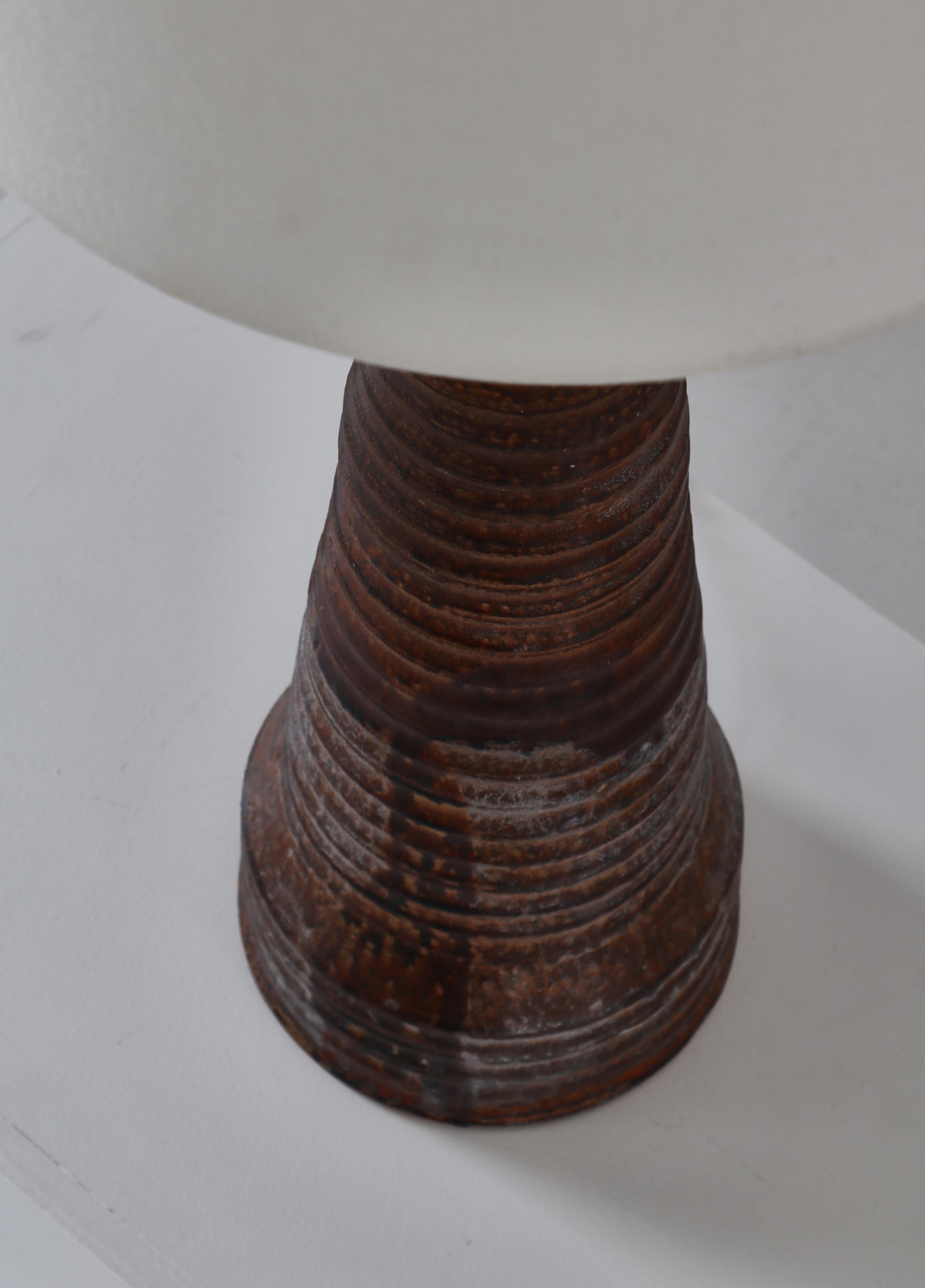 Mid-20th Century Art Nouveau Ceramic Floor/Table Lamp, Hans Henrik Petersen 