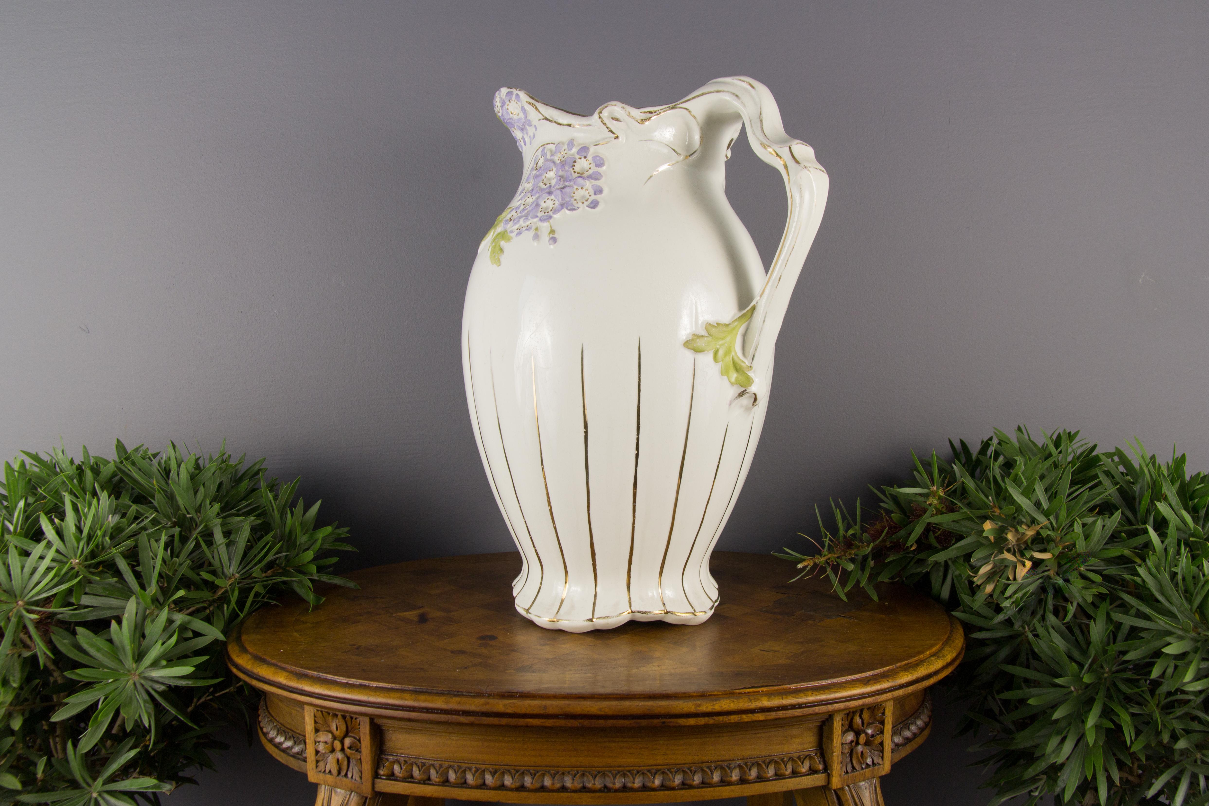 Art Nouveau Ceramic Jug or Vase 6