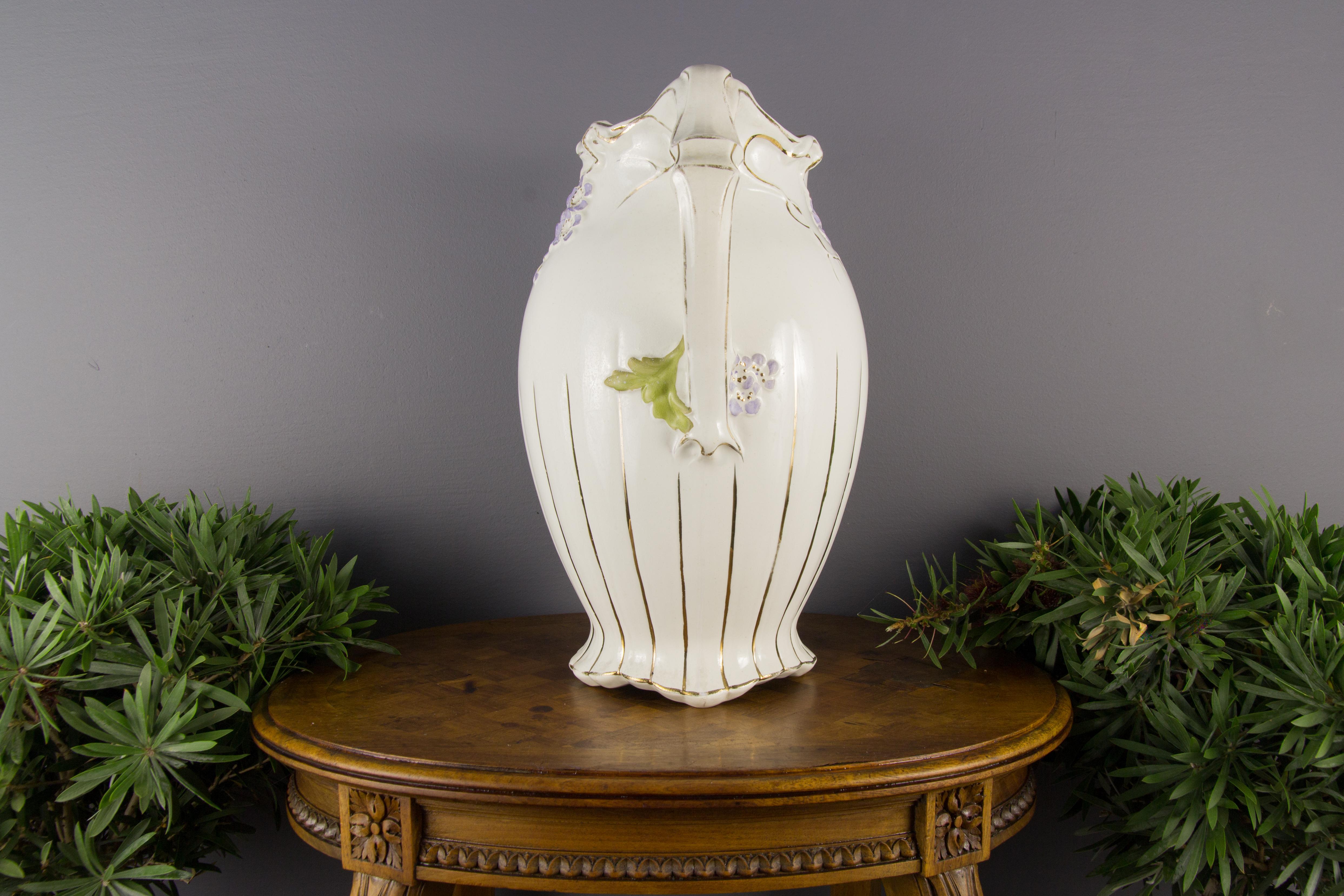 Art Nouveau Ceramic Jug or Vase 7
