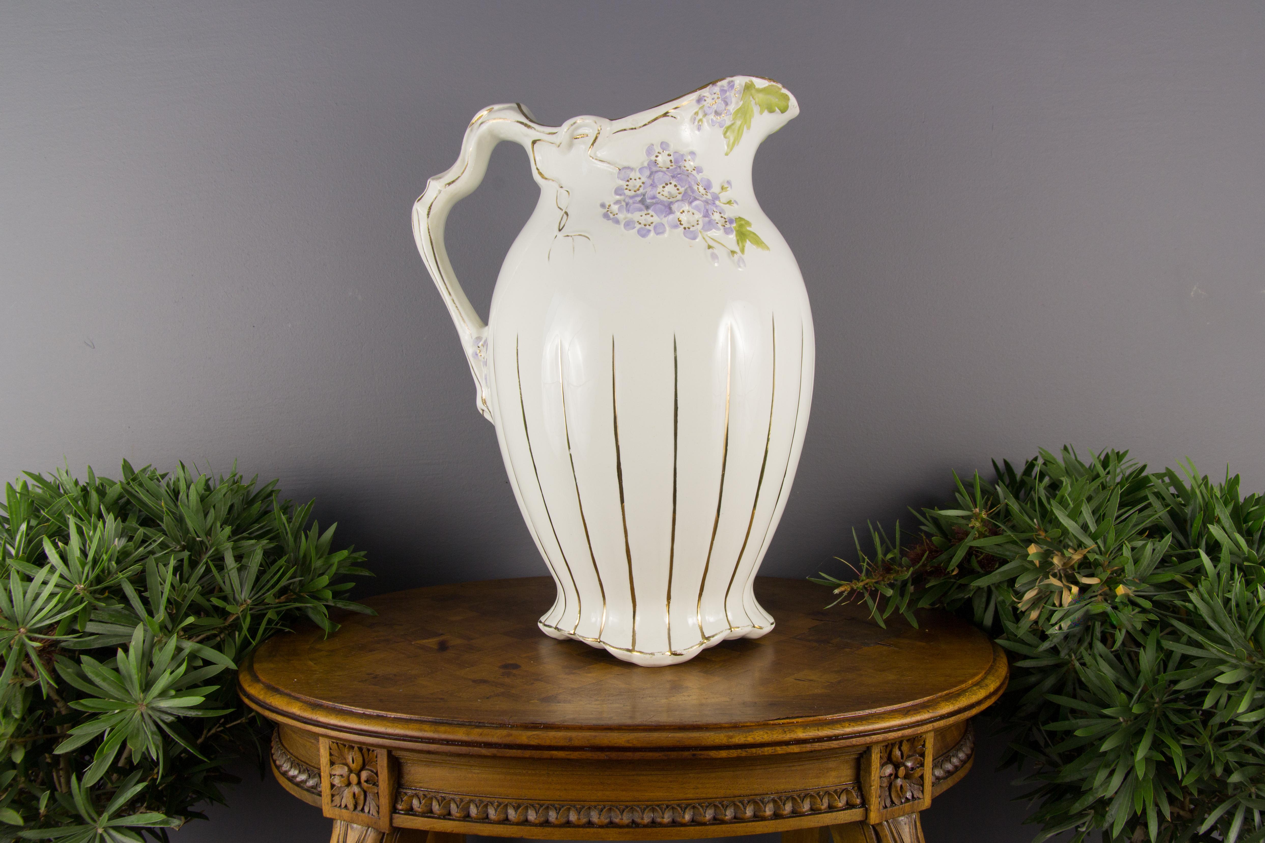 Art Nouveau Ceramic Jug or Vase 9