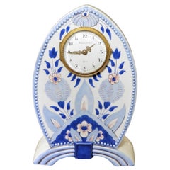 Art Nouveau Ceramic Mantel Clock