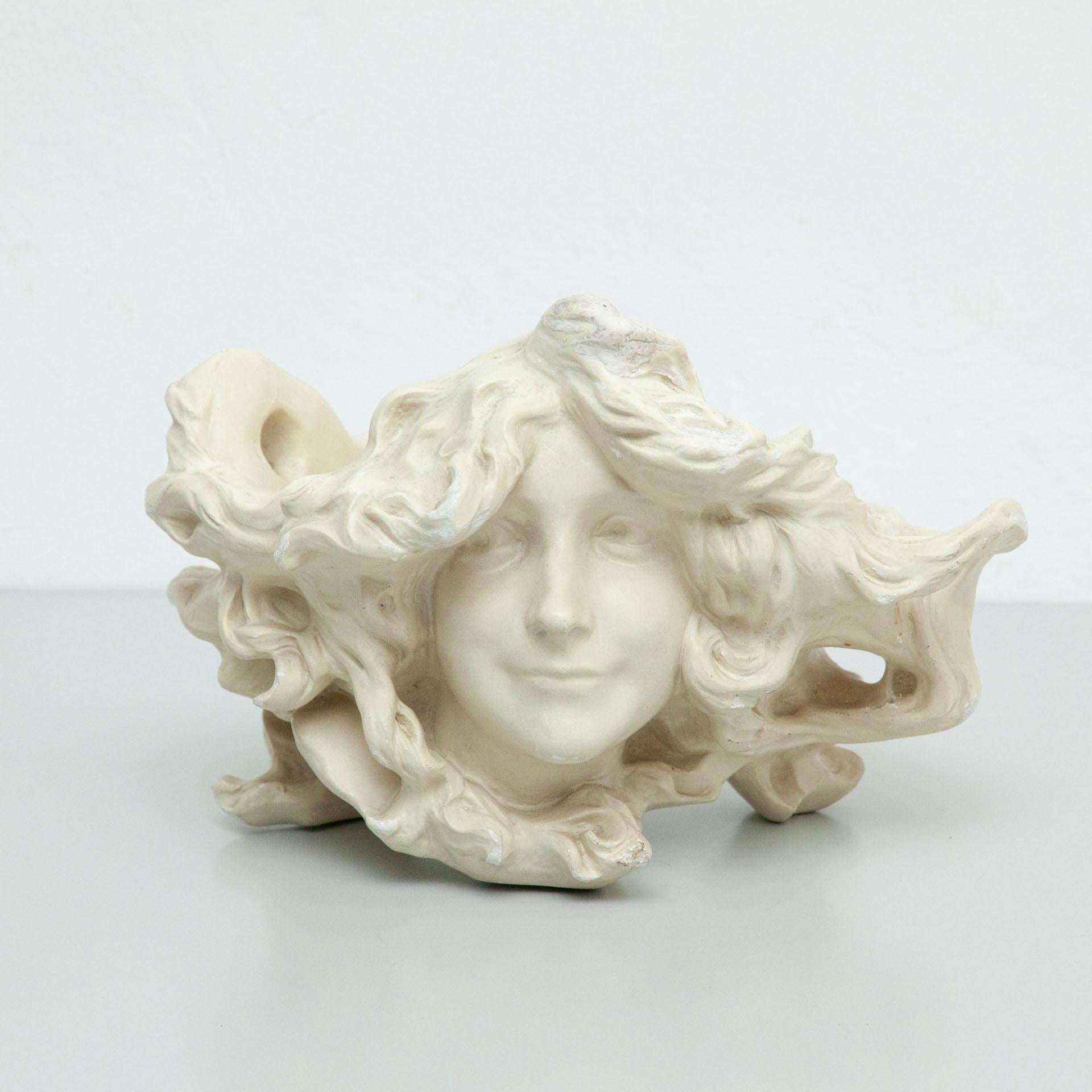 Early 20th Century Art Nouveau Ceramic Nymph by Lambert Escaler for BD Editions, circa 1900