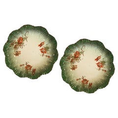 Art Nouveau Ceramic Plates for Hanging, France, Circa 1910-1919
