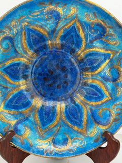 Plato de cerámica Art Nouveau Girasol de Edith Varian Cockcroft C. 1930