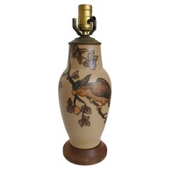 Art Nouveau Ceramic Table Lamp by Lauritz Adolph Hjorth, Denmark, 1930s