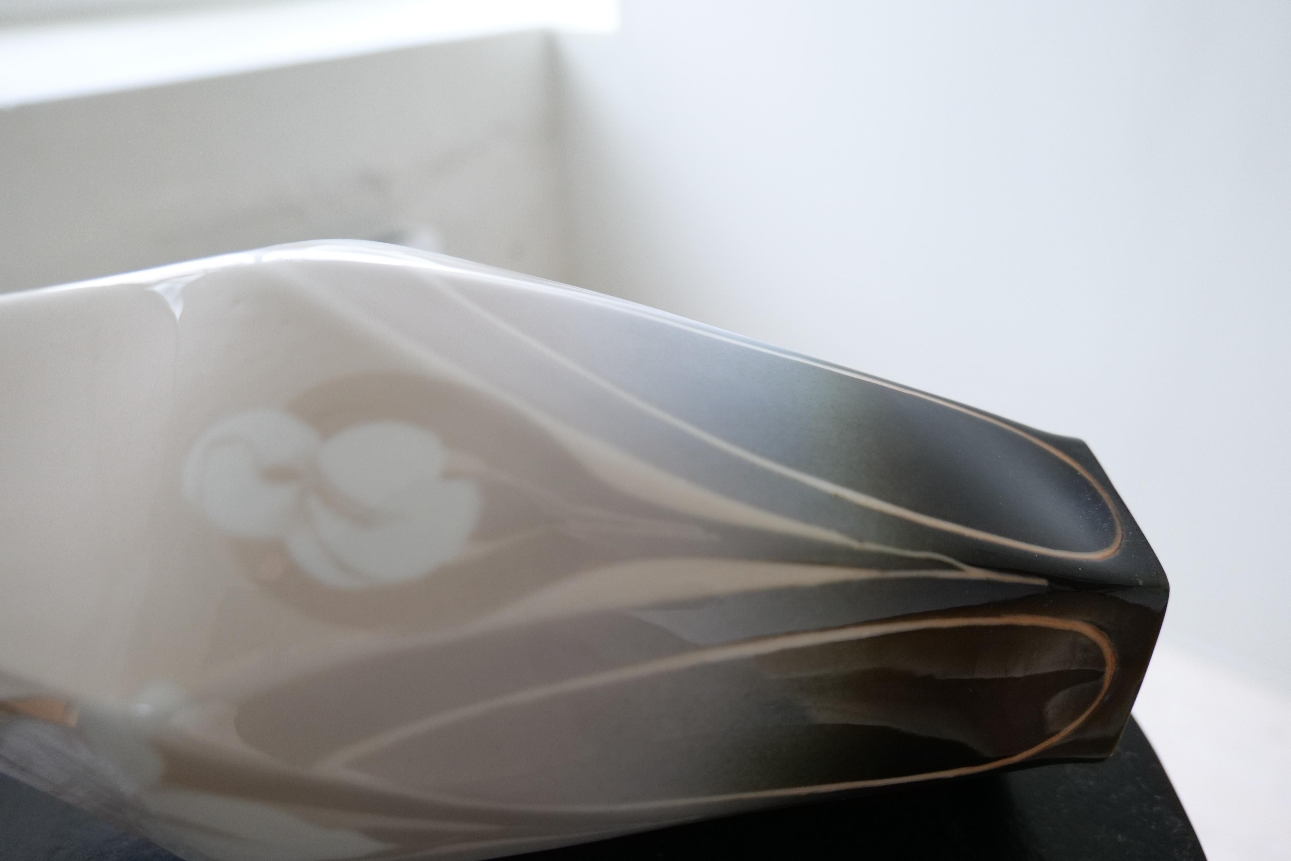 Art Nouveau Ceramic Table Lamp Rörstrand Sweden, 1900 en venta 7