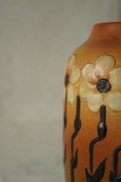 Vaso in ceramica Art Nouveau di Georg Jensen, P. Ipsens Enke, Copenaghen, 1900 ca.