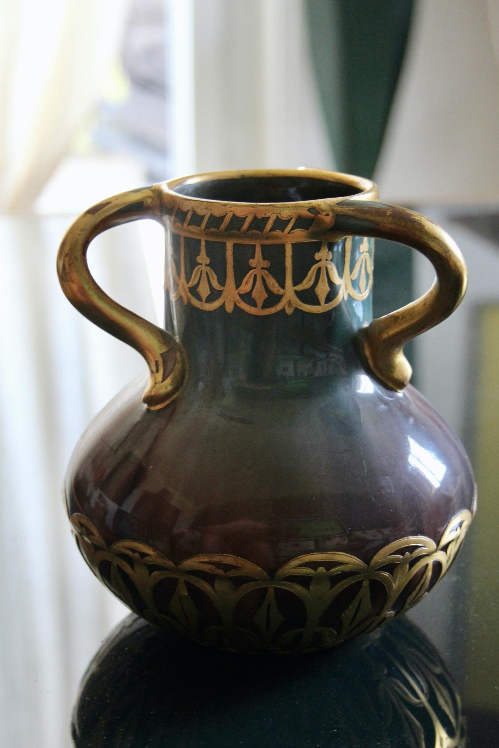 Vaso in ceramica Art nouveau In condizioni buone in vendita a grand Lancy, CH