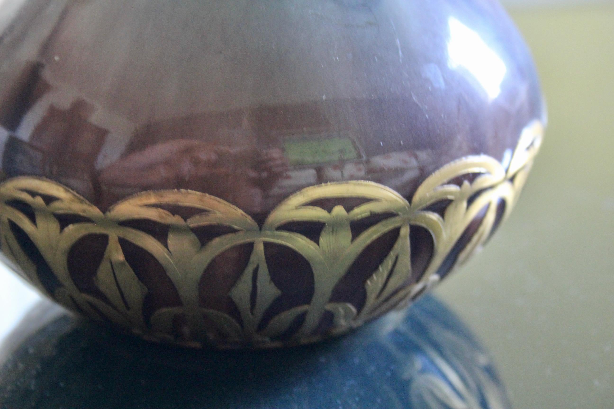 Vaso in ceramica Art nouveau in vendita 2