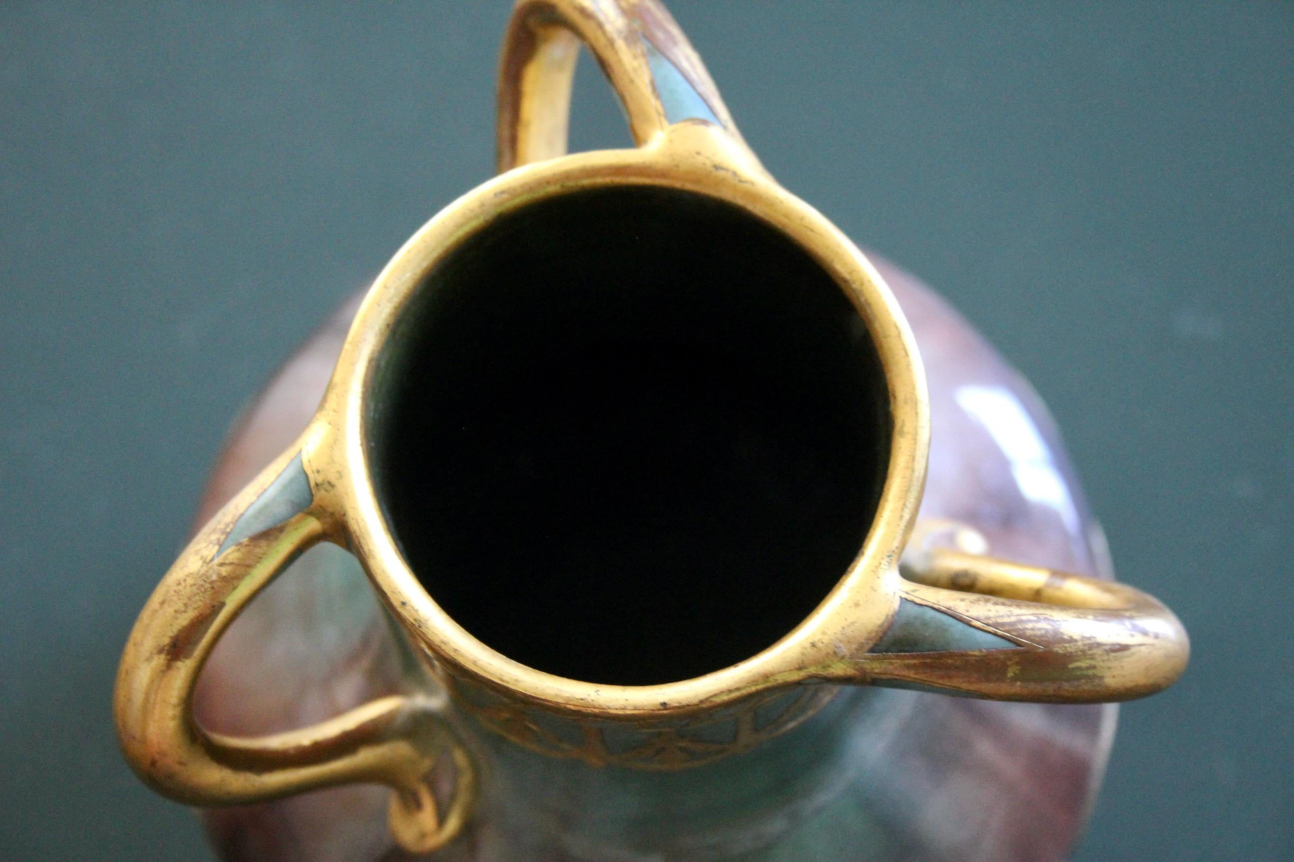 Vaso in ceramica Art nouveau in vendita 4